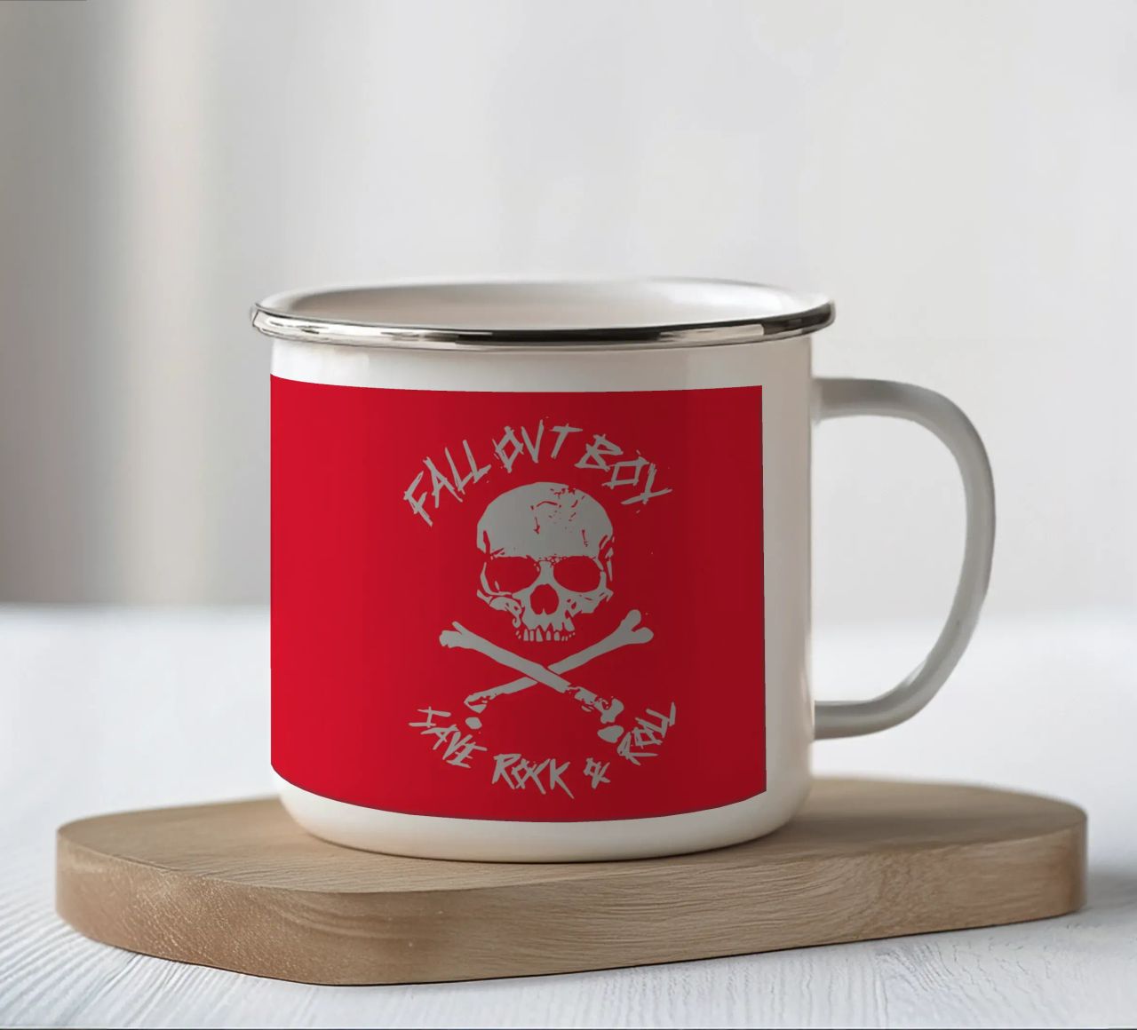 I Fall Out Boy salvano il R&R tazza in smalto da Curtishop