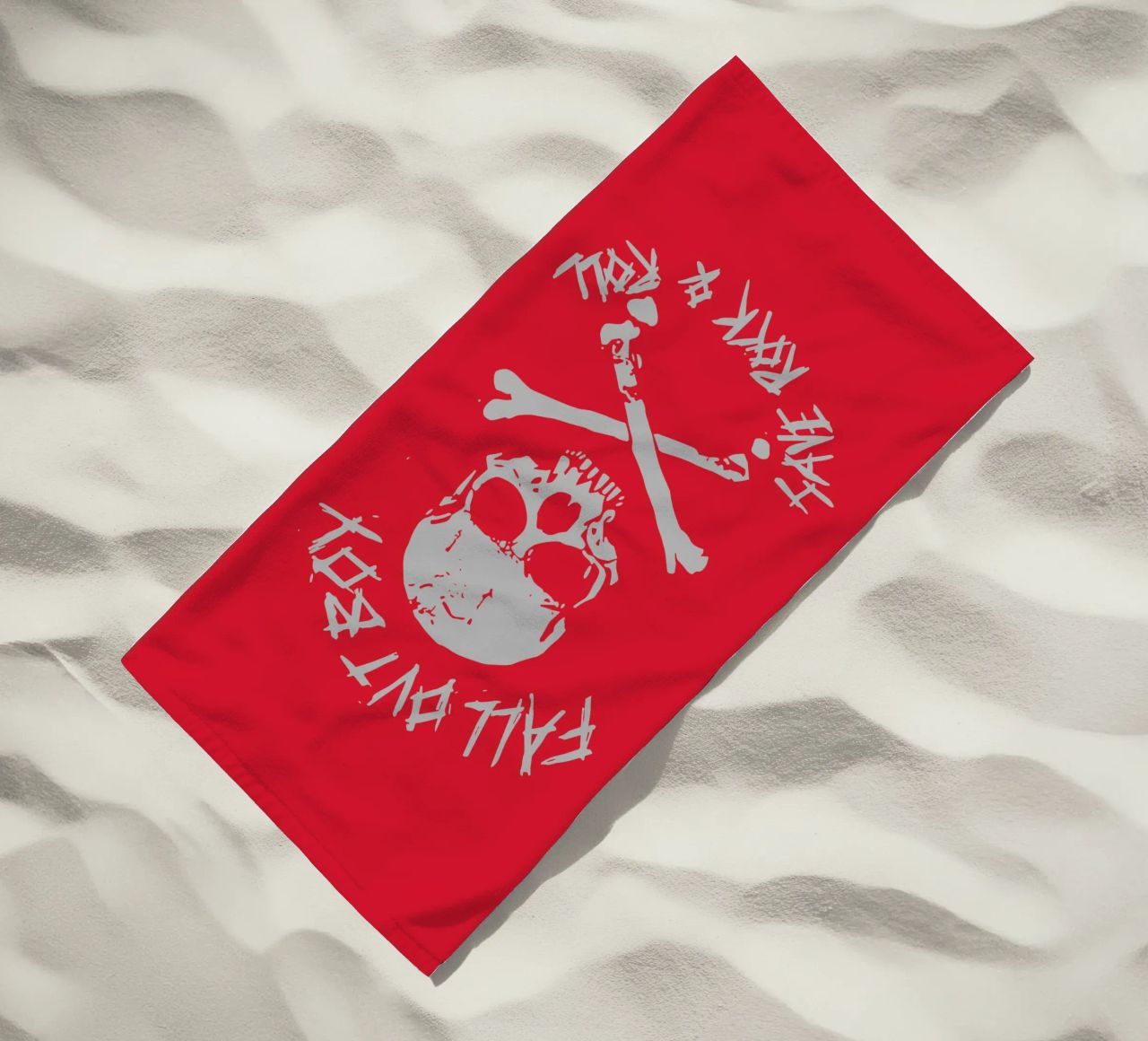 I Fall Out Boy salvano il R&R telo mare da Curtishop