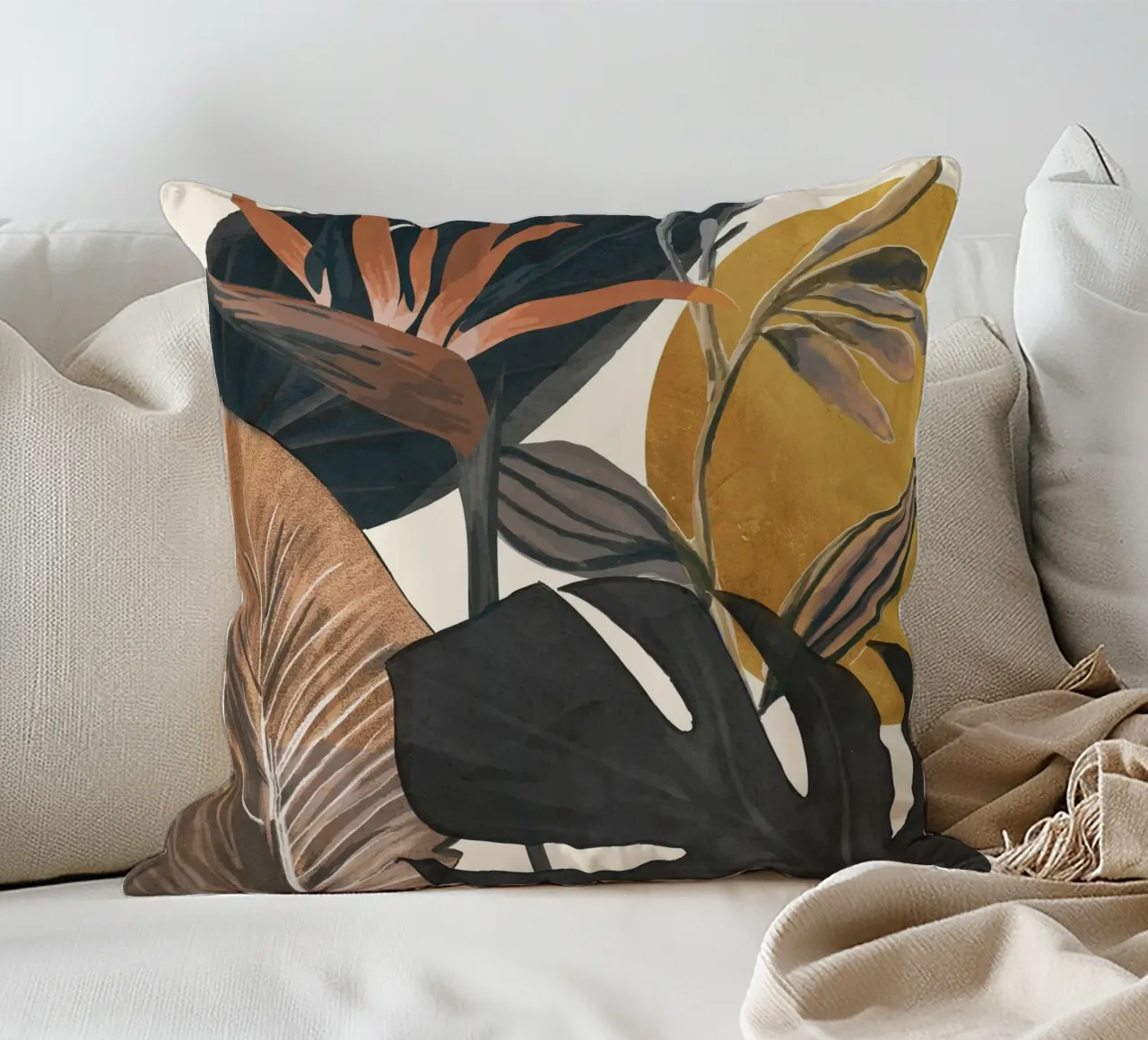 Abstract Tropical Art III cuscino da cityart