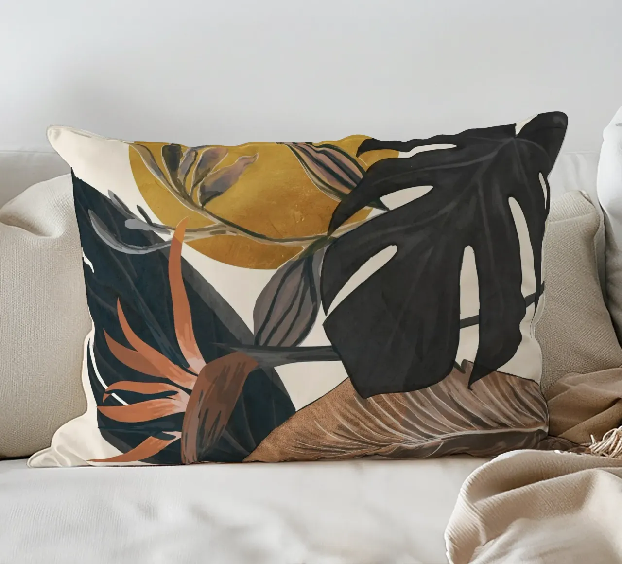 Abstract Tropical Art III cuscino da cityart