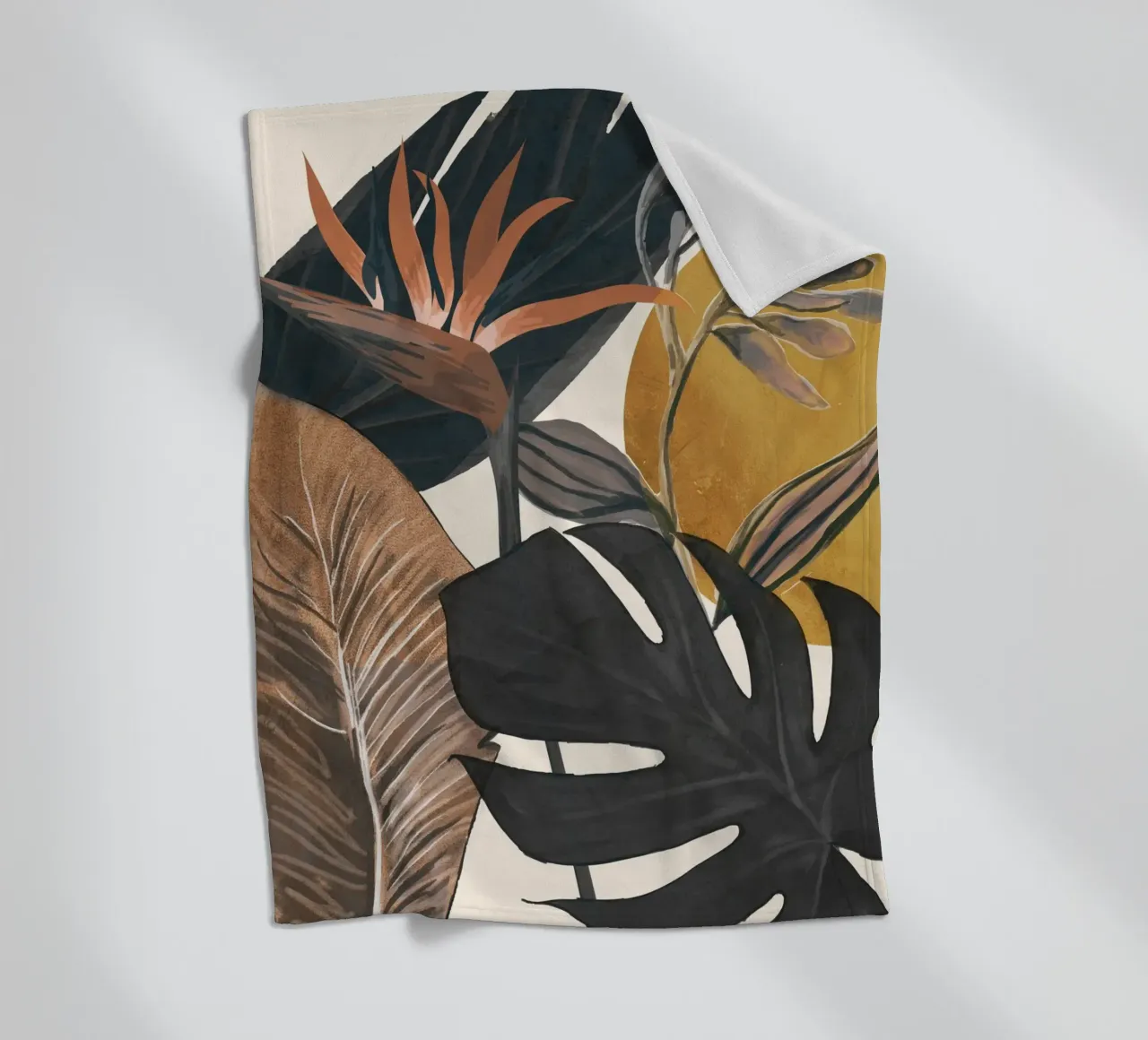 Abstract Tropical Art III coperta in pile da cityart