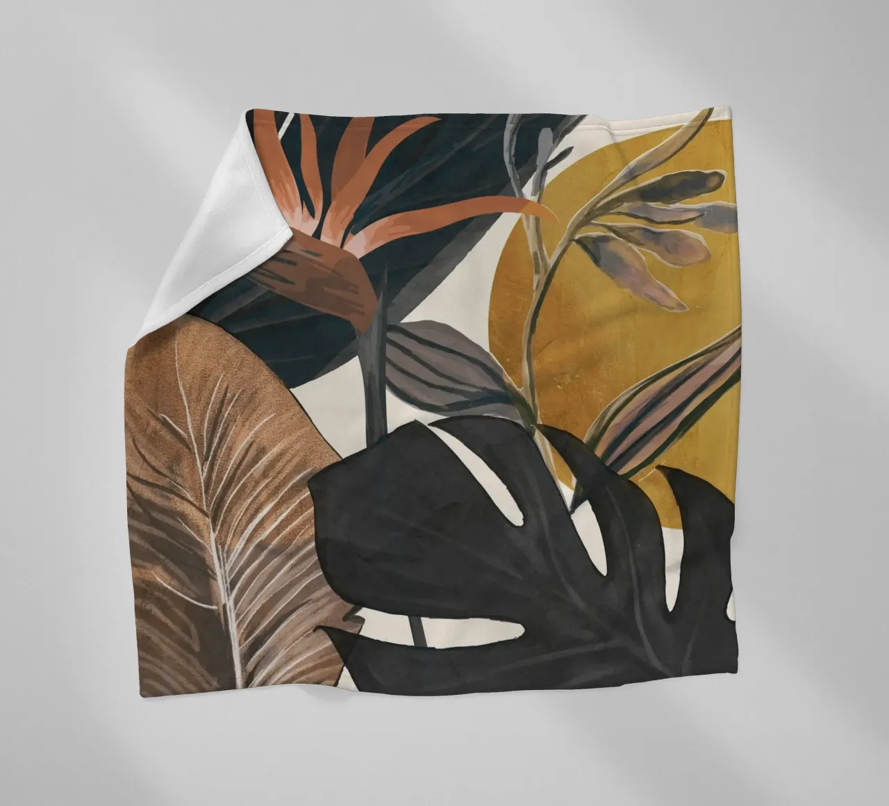 Abstract Tropical Art III coperta in pile da cityart