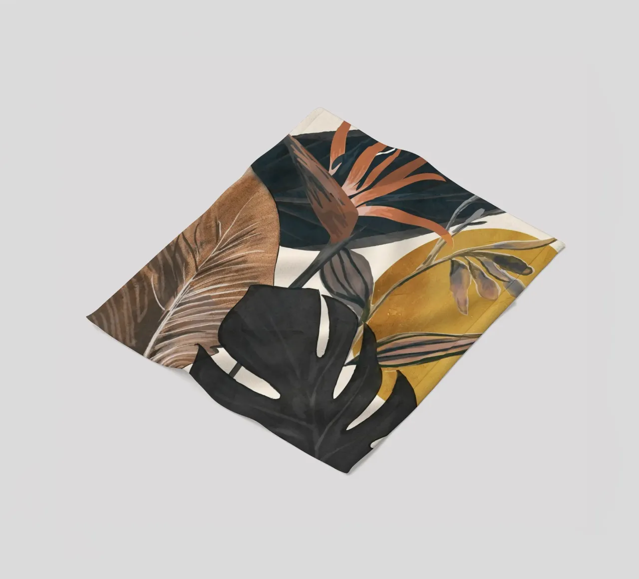 Abstract Tropical Art III coperta in pile da cityart