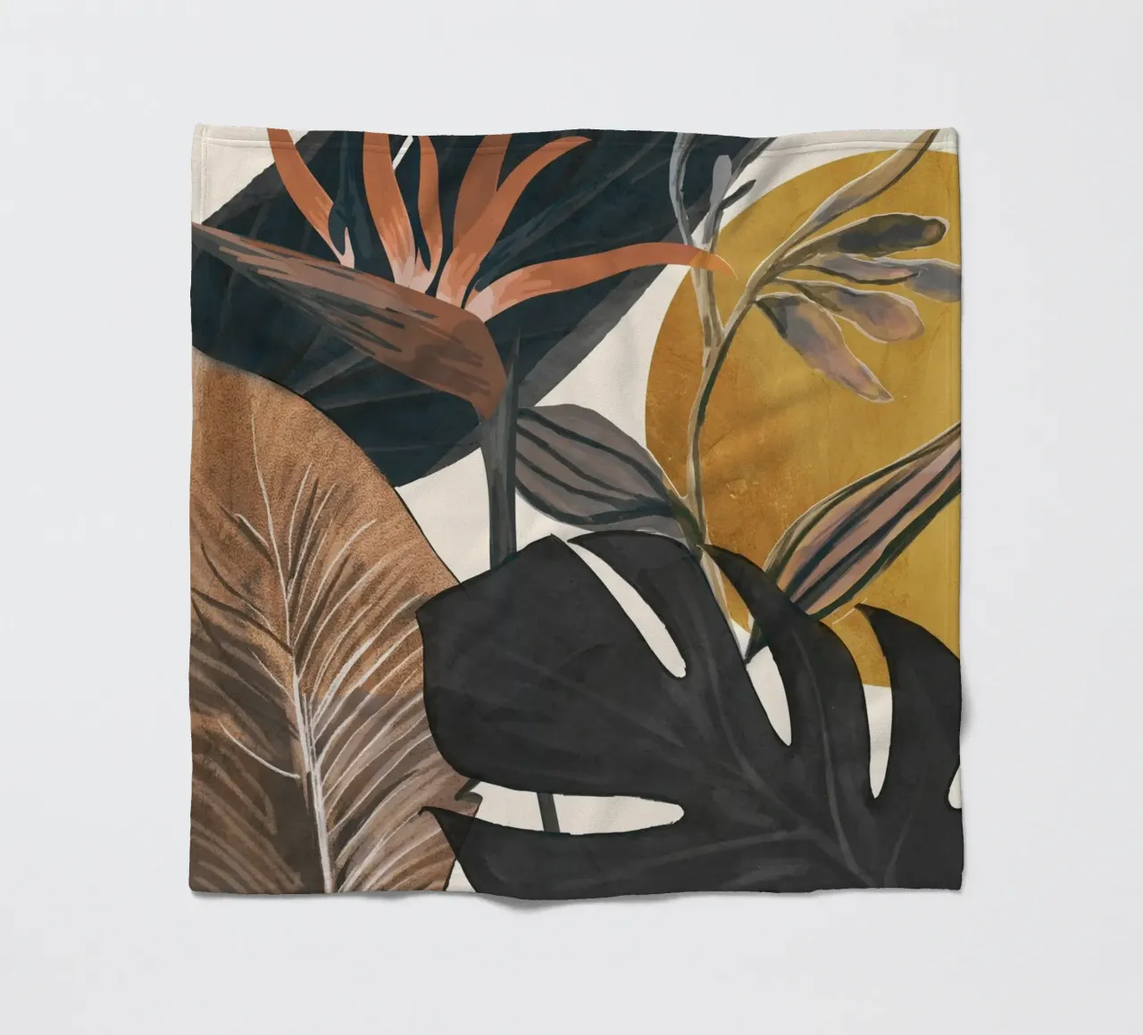 Abstract Tropical Art III coperta in pile da cityart