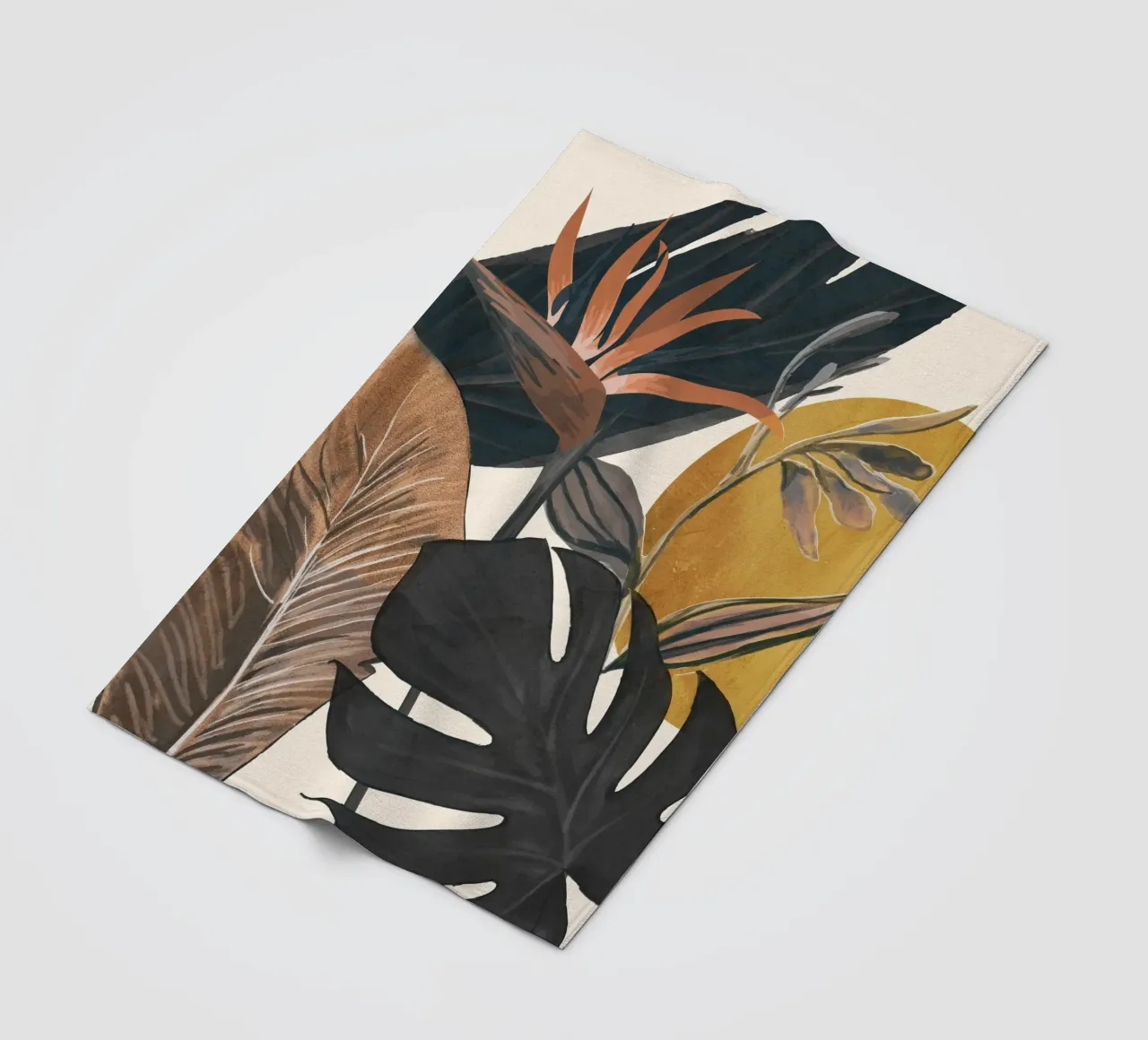 Abstract Tropical Art III coperta in pile da cityart