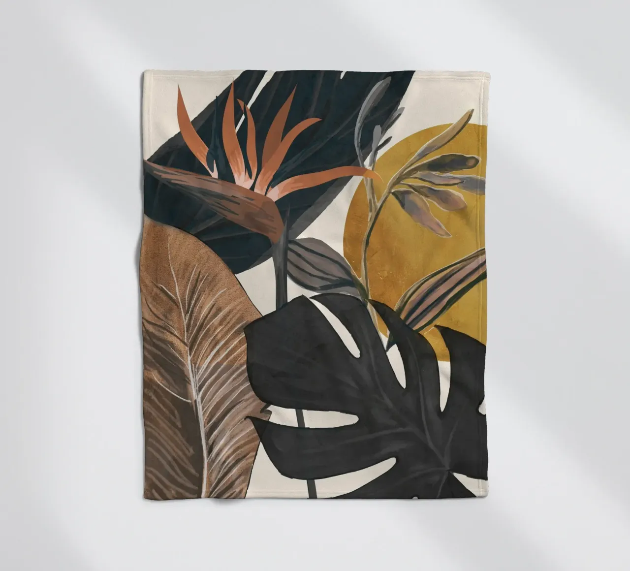 Abstract Tropical Art III coperta in pile da cityart