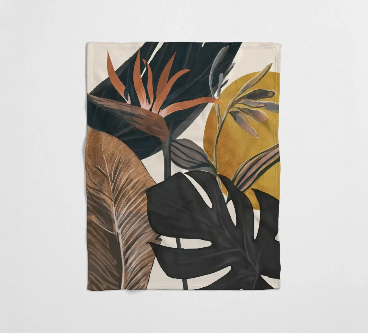 Abstract Tropical Art III coperta in pile da cityart