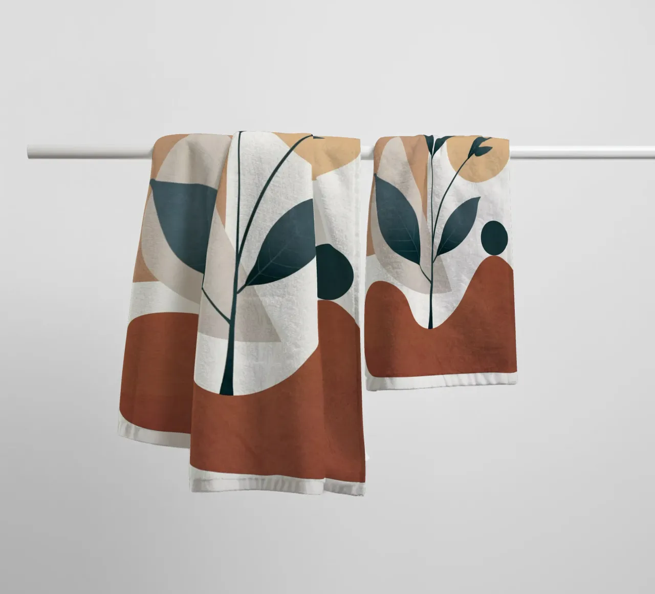 Shapes and Branches 06 asciugamano da bagno da cityart