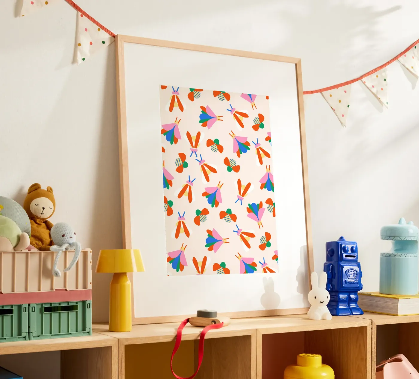 Flutter Friends poster by Lisa Jasmin Bauer