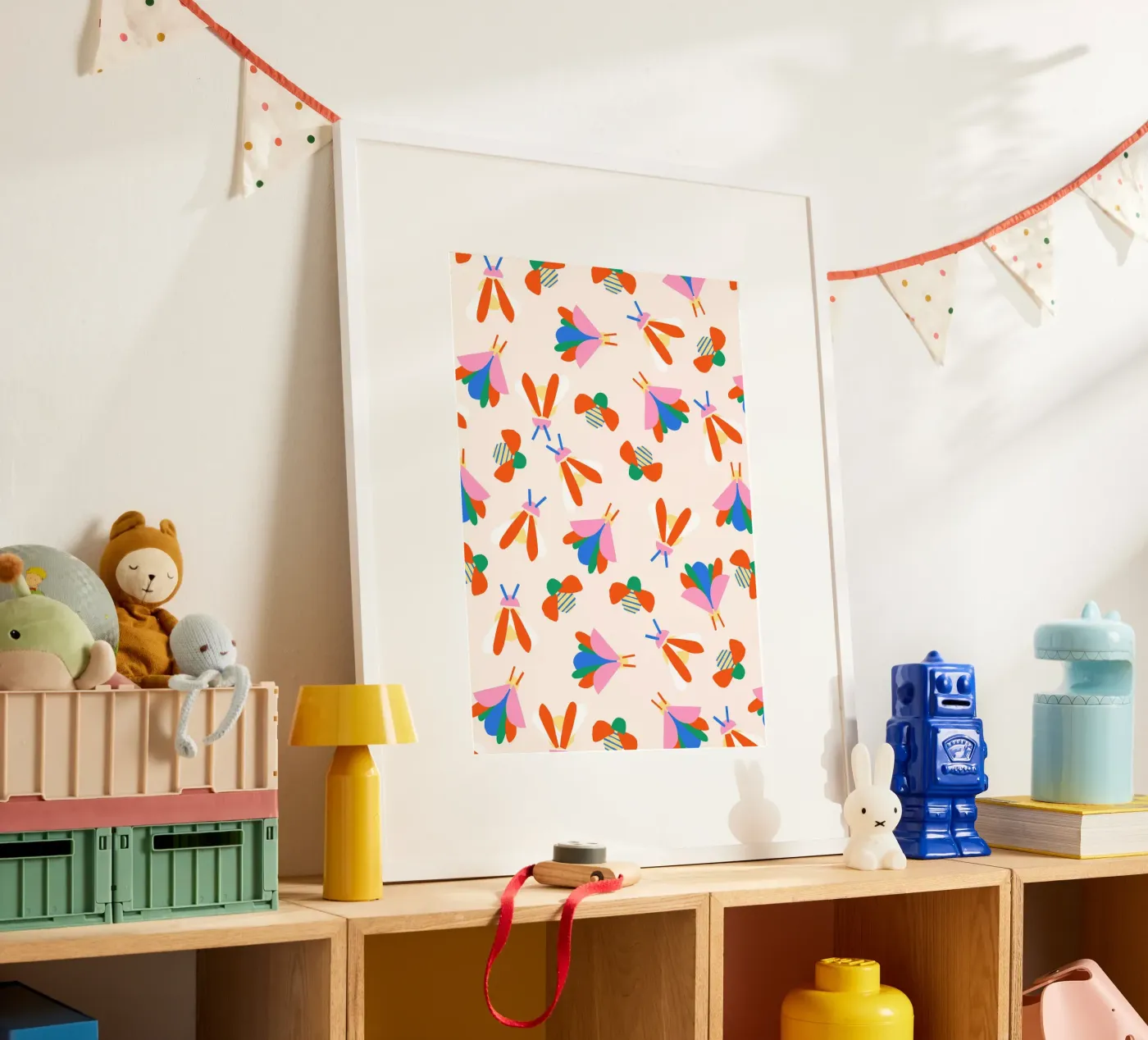 Flutter Friends poster by Lisa Jasmin Bauer