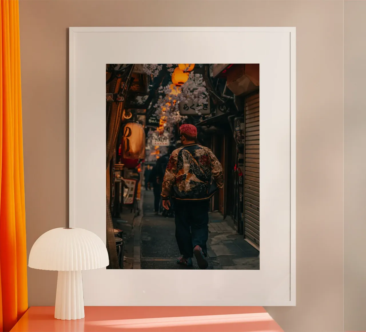 Scena di strada a Tokyo, Giappone poster da Marcel Bisig