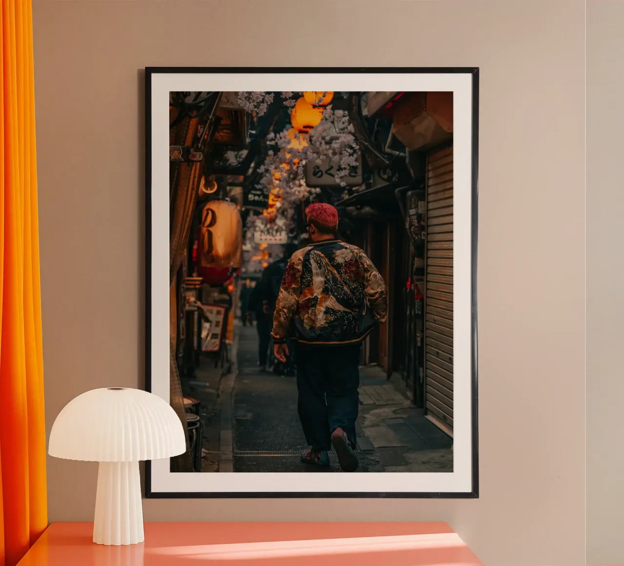 Scena di strada a Tokyo, Giappone poster da Marcel Bisig