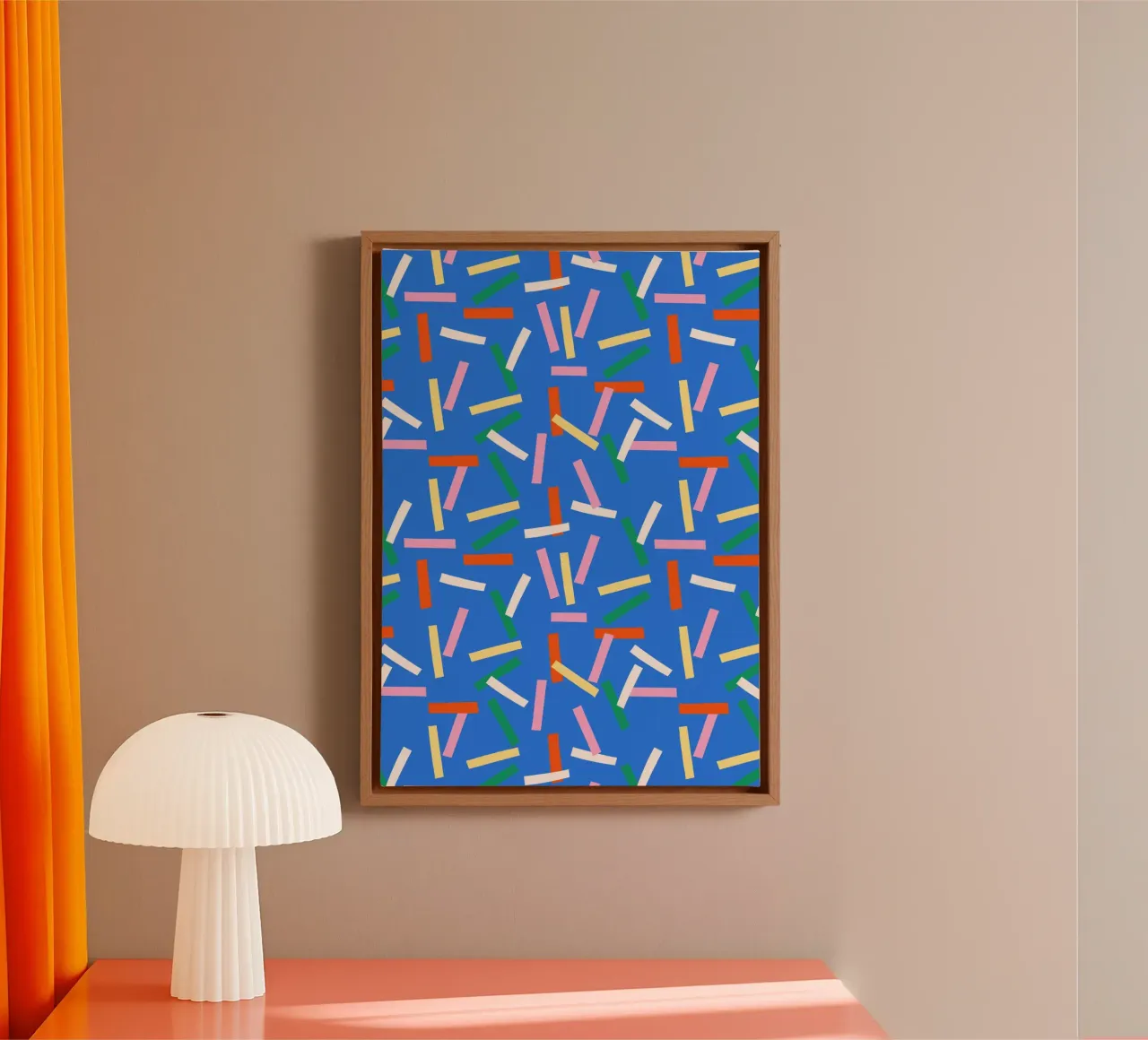 Sprinkle Pop blau tela con Cornice a cassetta da Lisa Jasmin Bauer
