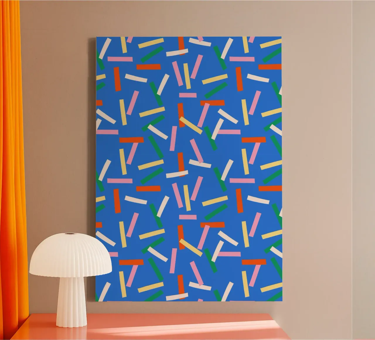 Sprinkle Pop blau tela con Cornice a cassetta da Lisa Jasmin Bauer