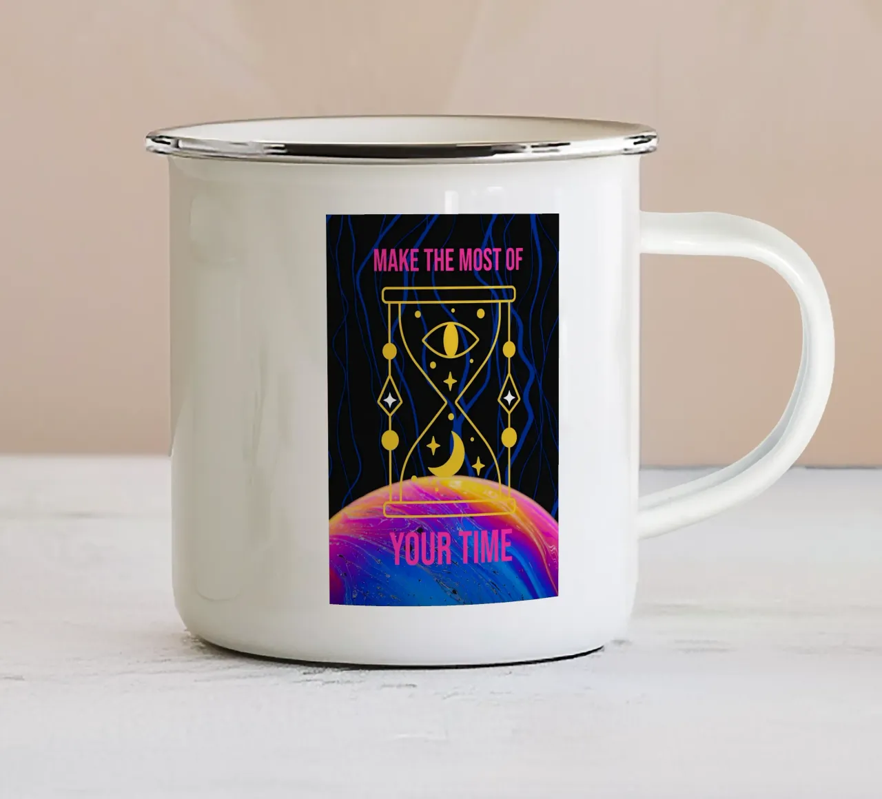Positive Quotes tazza in smalto da Dreamer10