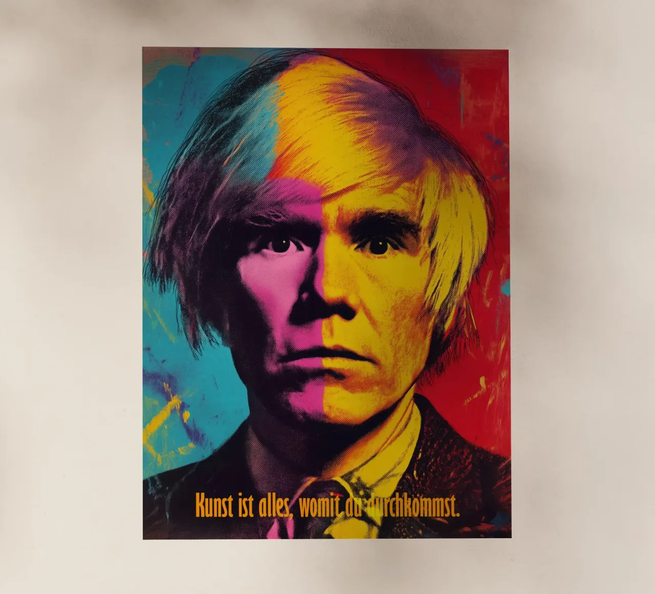L'arte è tutto ciò con cui si può andare avanti | Ritratto di Andy Warhol pellicola backlit da Autofocus