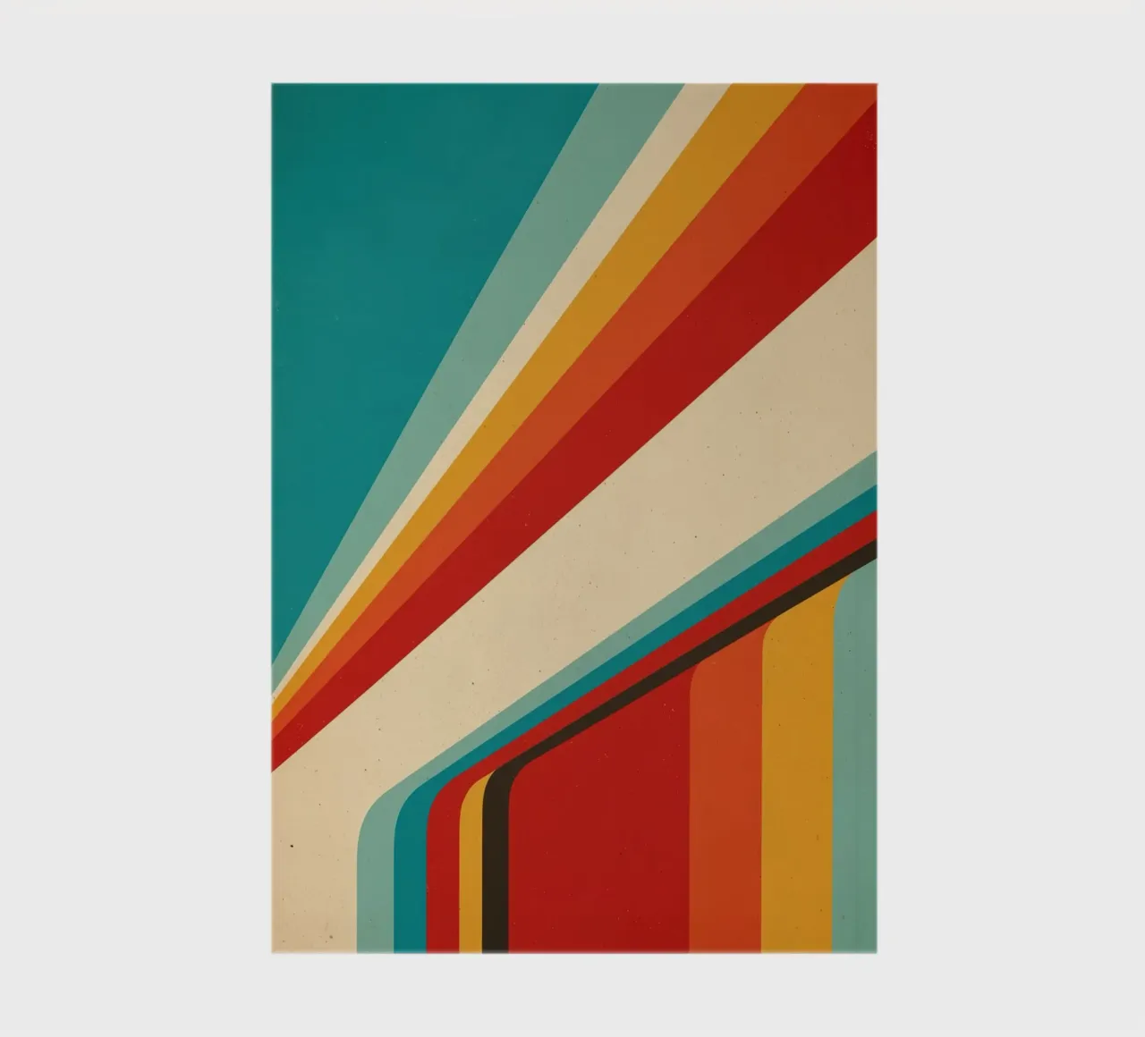 Nostalgic Abstract Customisable Retro Stripes V1 notebook by Autofocus