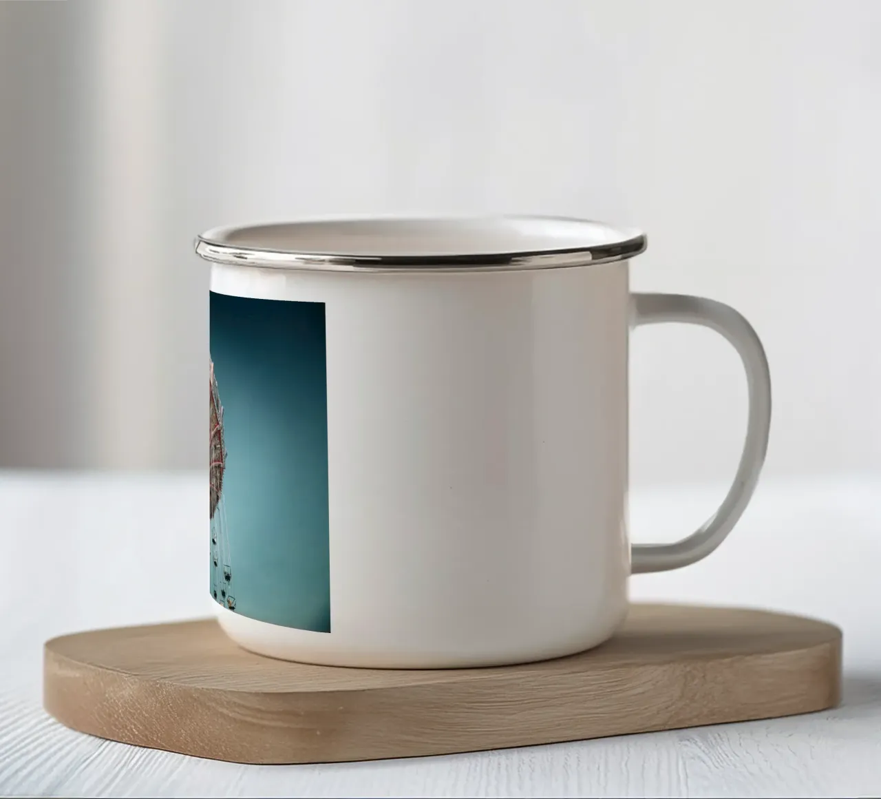 Kettenkarusell tazza in smalto da Jonas Klein
