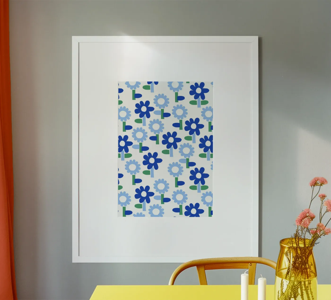 Gartenblumen poster van Lisa Jasmin Bauer