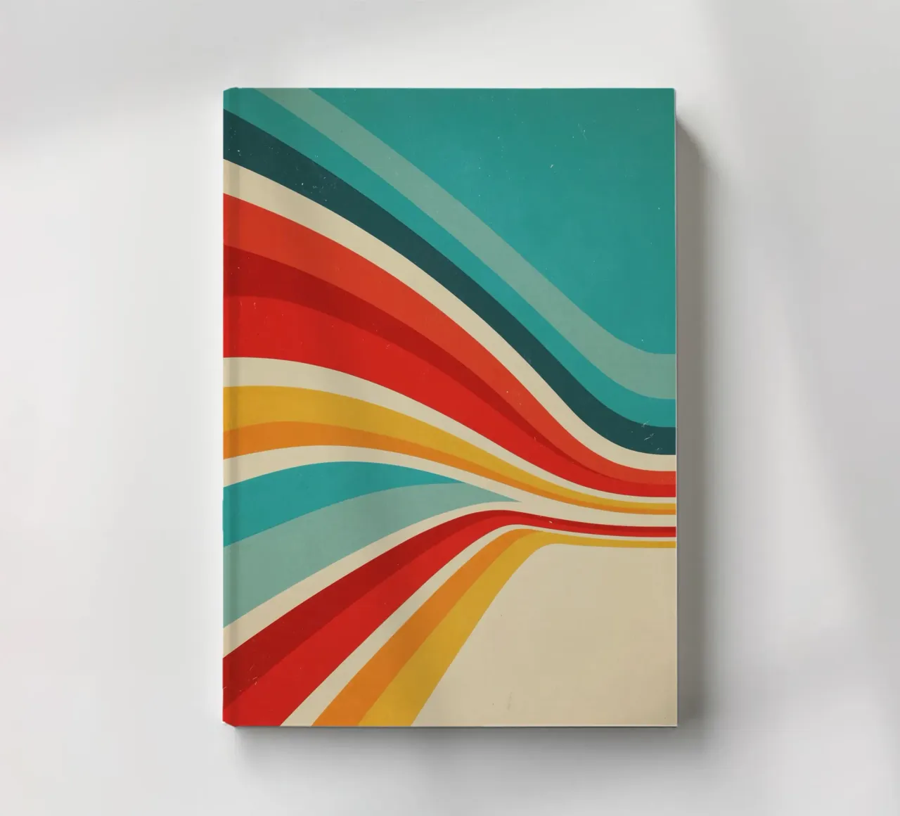 Nostalgic Abstract Customisable Retro Stripes V2 notebook by Autofocus
