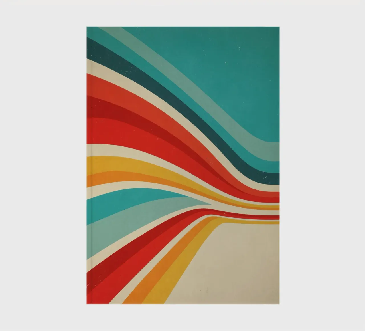 Nostalgic Abstract Customisable Retro Stripes V2 notebook by Autofocus