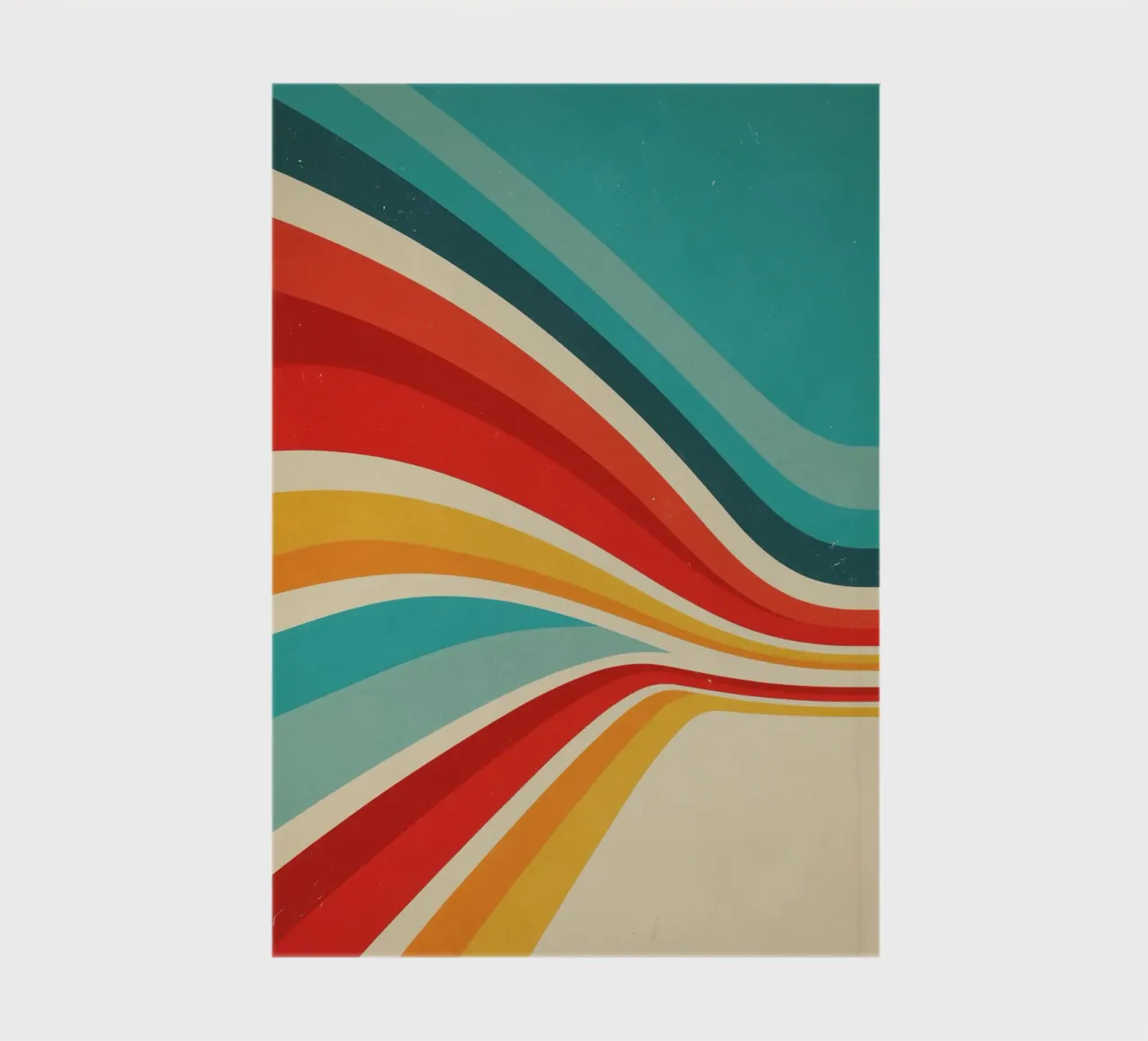 Nostalgic Abstract Customisable Retro Stripes V2 notebook by Autofocus