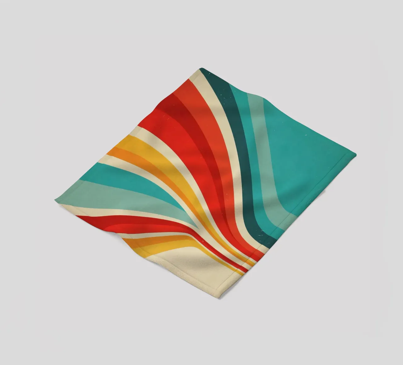 Strisce retrò astratte nostalgiche personalizzabili V2 coperta in pile da Autofocus