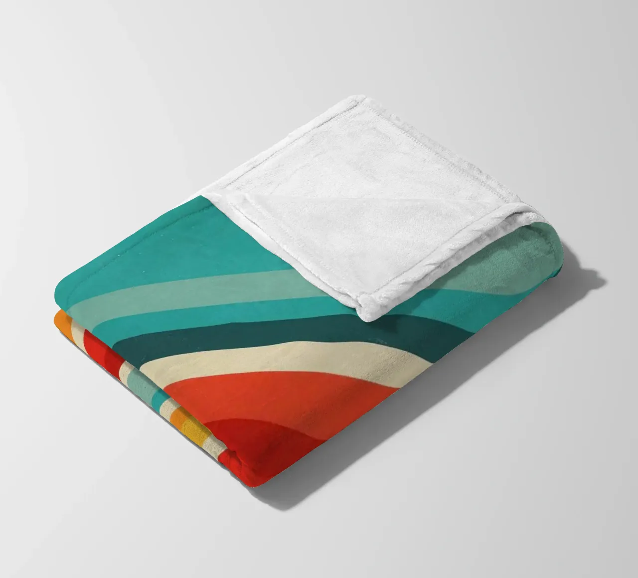 Strisce retrò astratte nostalgiche personalizzabili V2 coperta in pile da Autofocus