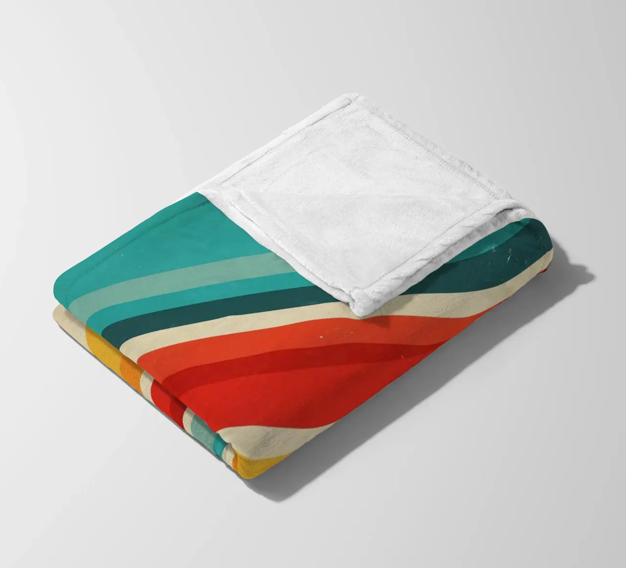 Strisce retrò astratte nostalgiche personalizzabili V2 coperta in pile da Autofocus