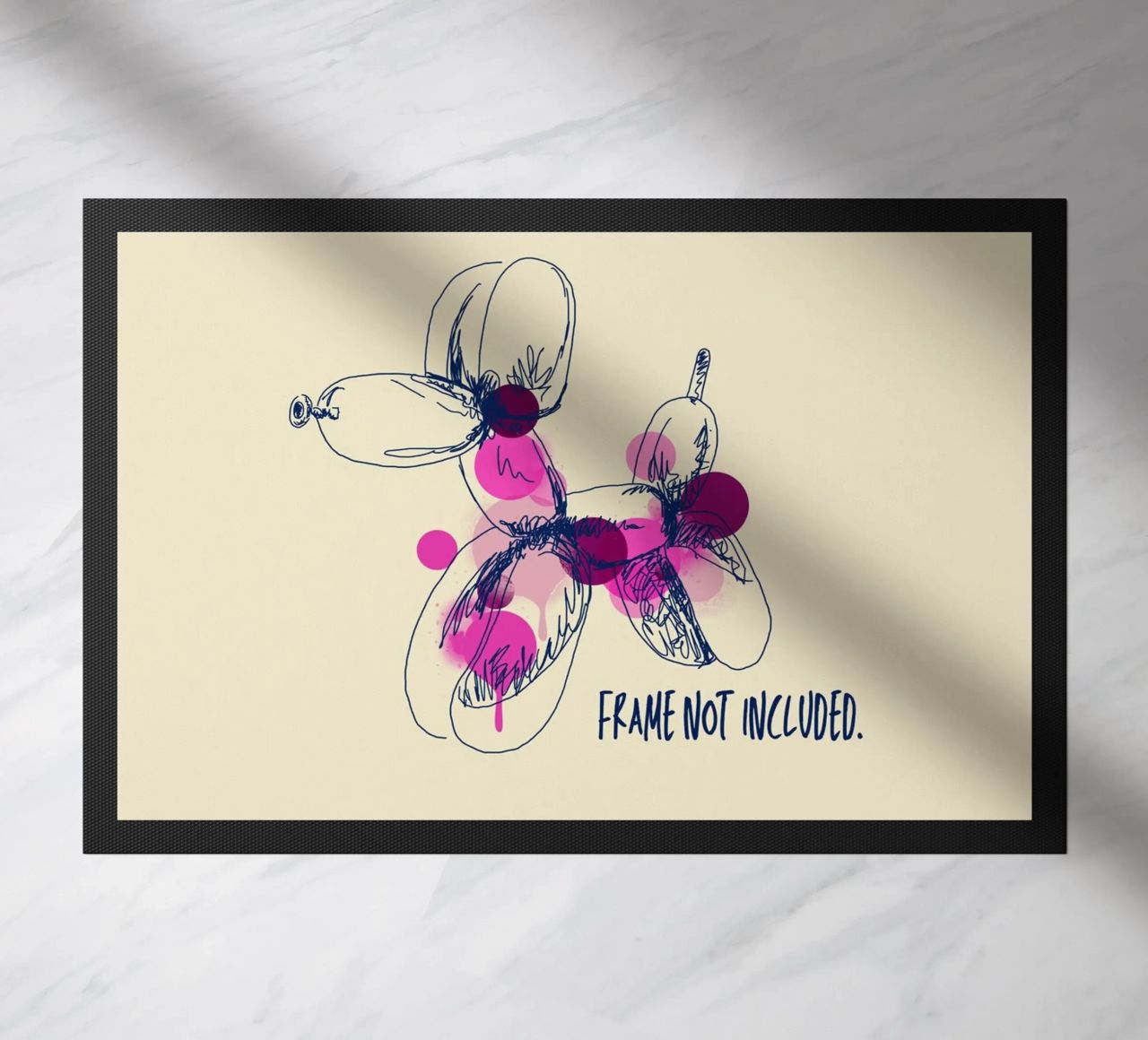 Frame not included zerbino da Indigo Rain
