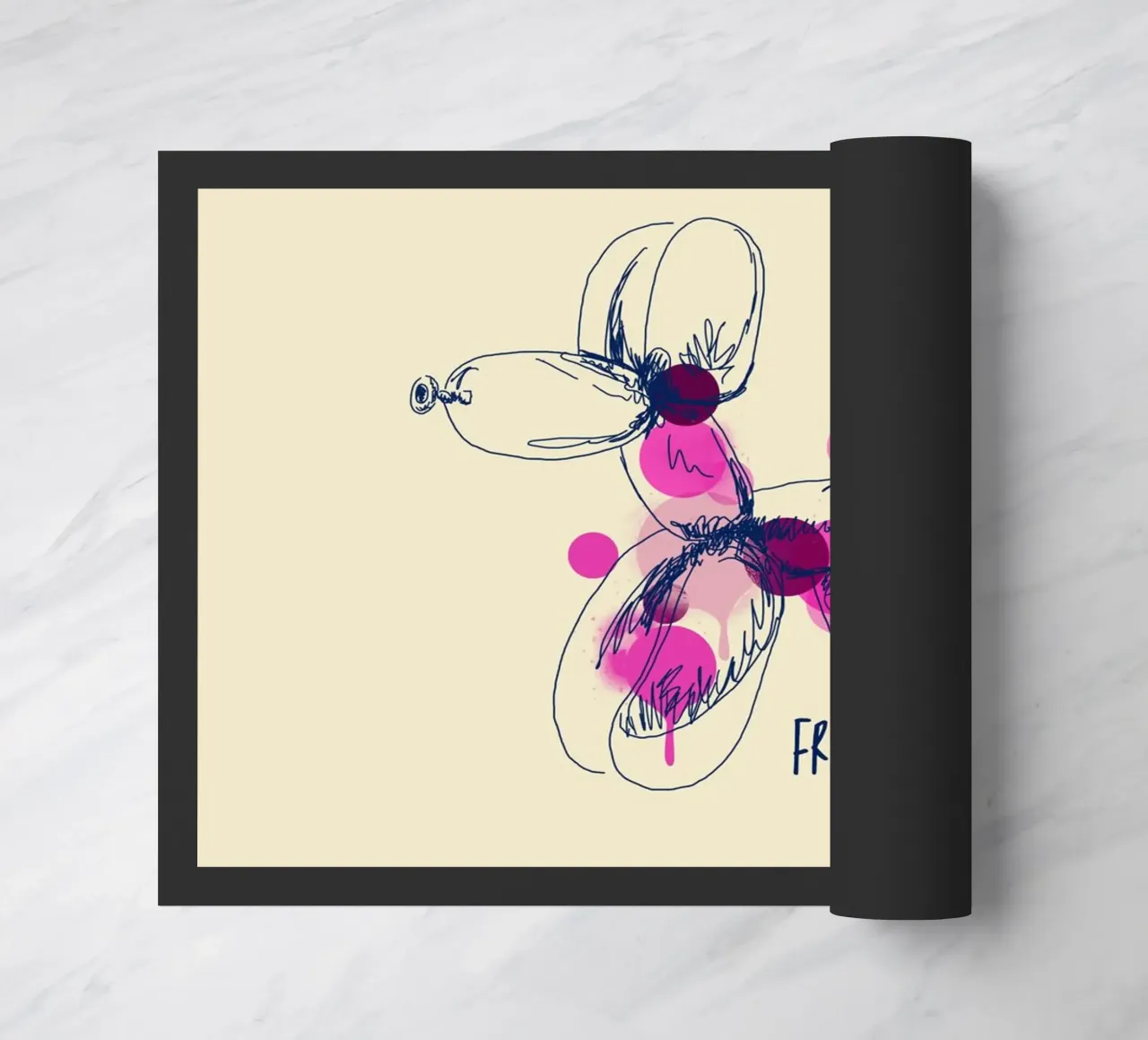 Frame not included zerbino da Indigo Rain