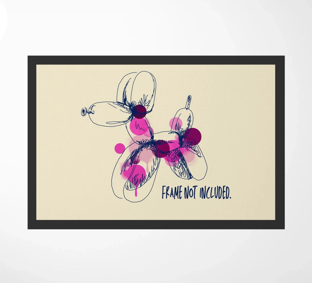 Frame not included zerbino da Indigo Rain