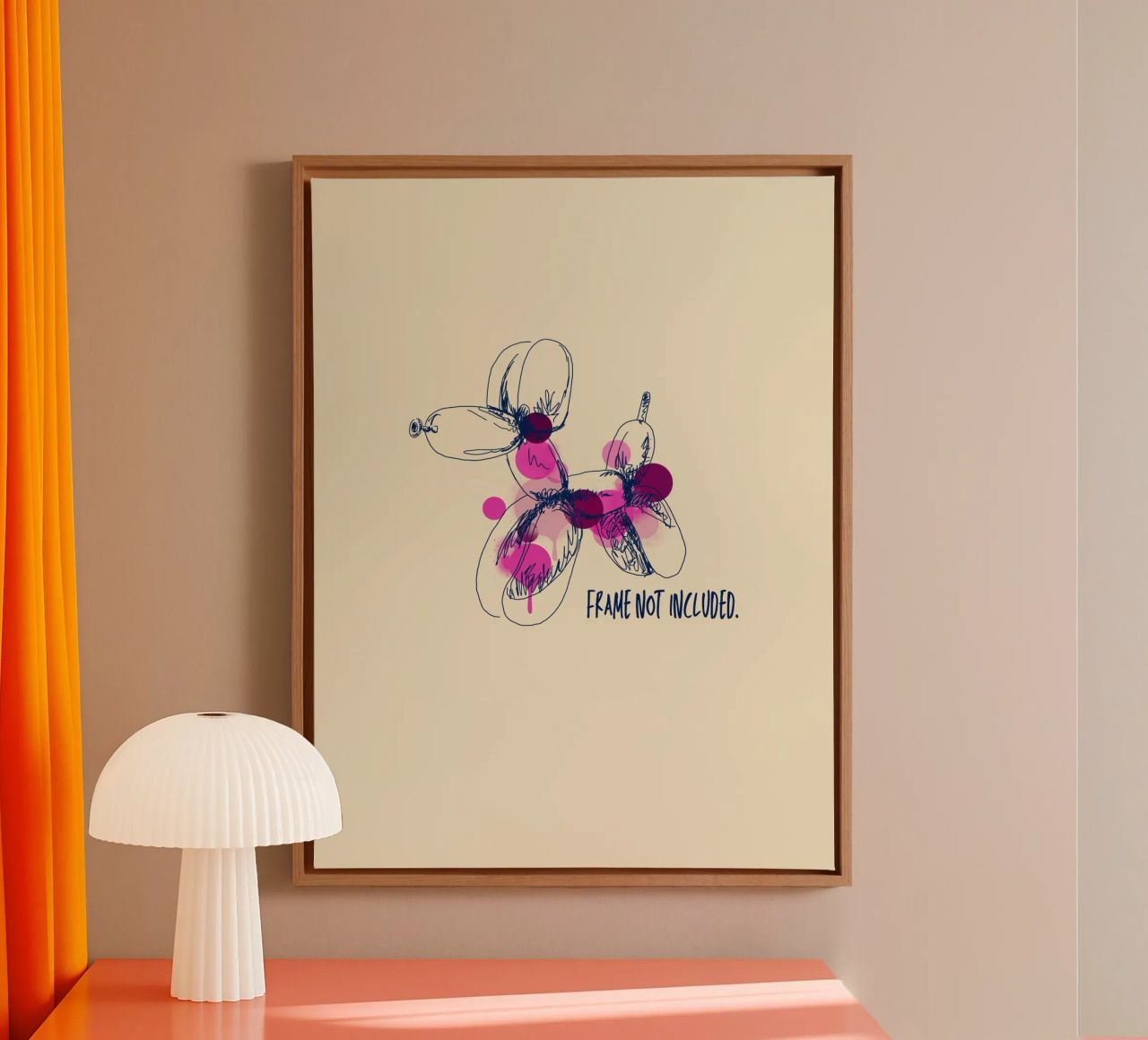 Frame not included tela da Indigo Rain