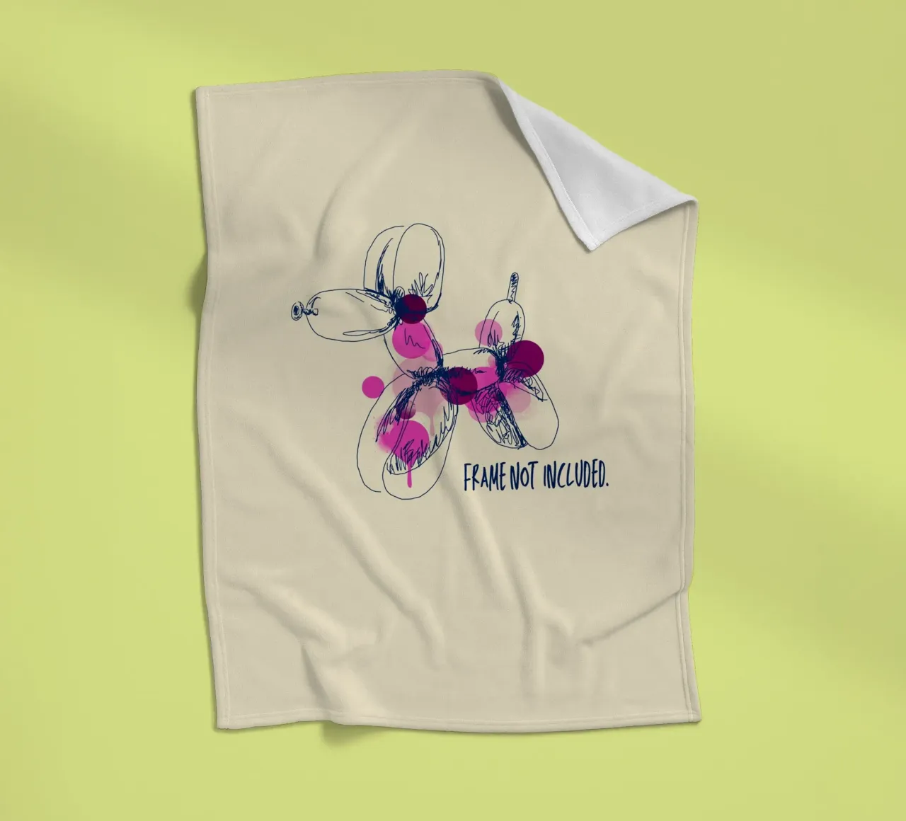 Frame not included coperta in pile da Indigo Rain