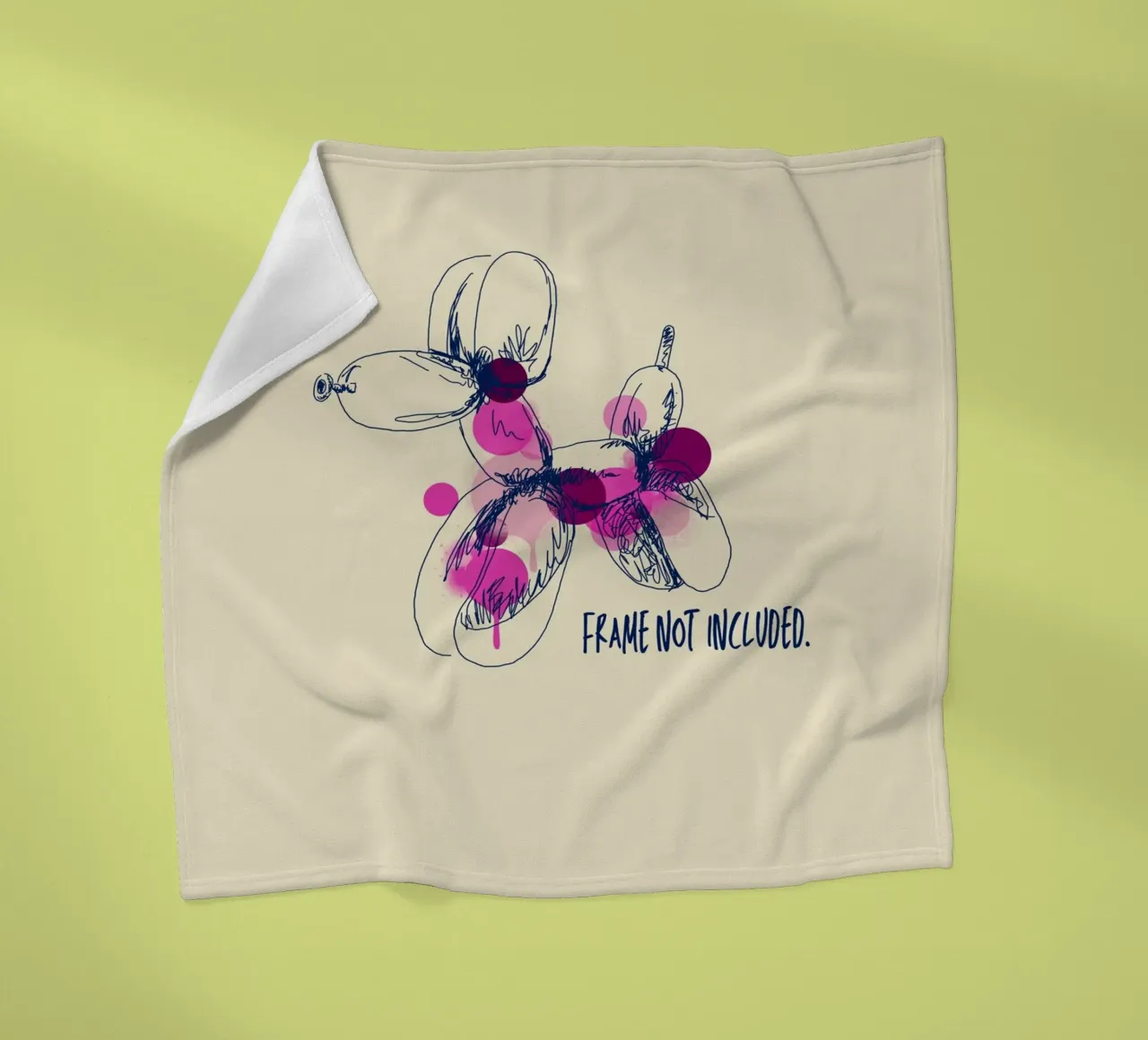 Frame not included coperta in pile da Indigo Rain