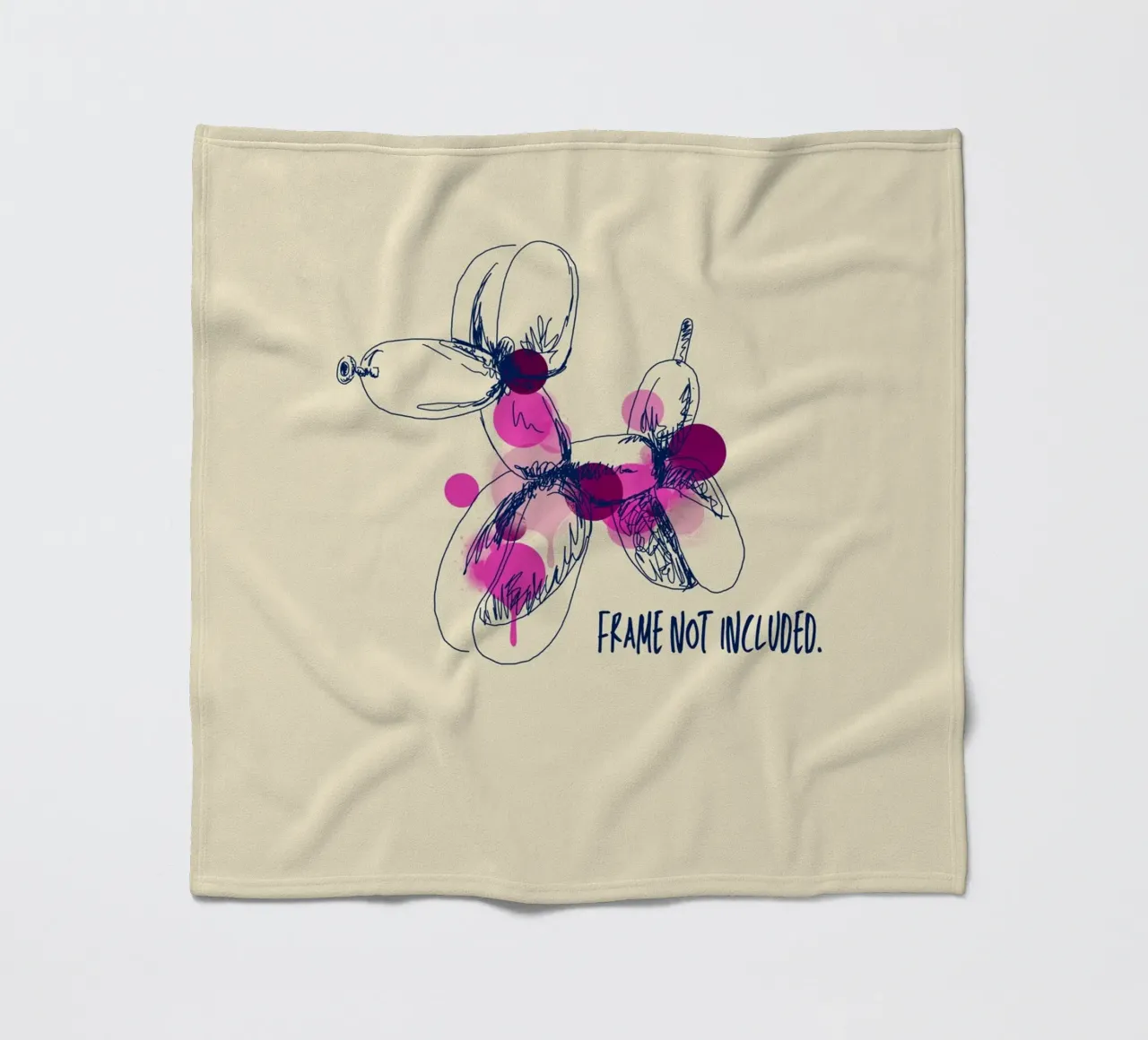 Frame not included coperta in pile da Indigo Rain