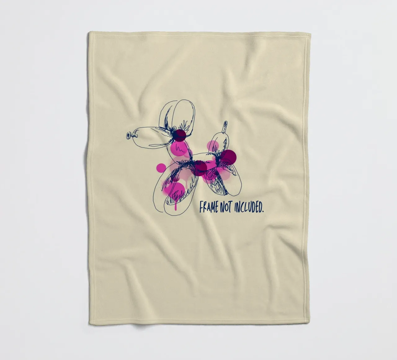 Frame not included coperta in pile da Indigo Rain