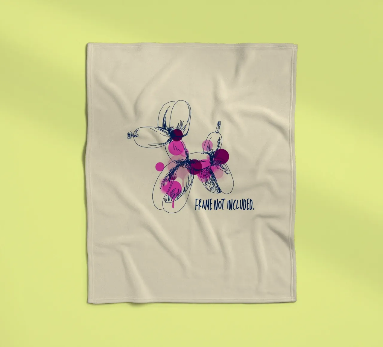 Frame not included coperta in pile da Indigo Rain