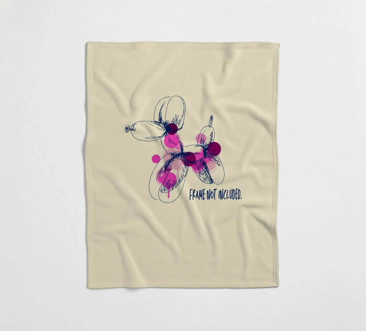 Frame not included coperta in pile da Indigo Rain