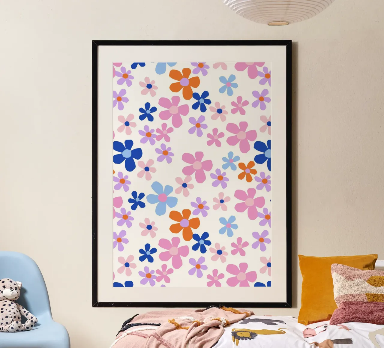 Wiesenblumen poster con telaio in plastica da Lisa Jasmin Bauer