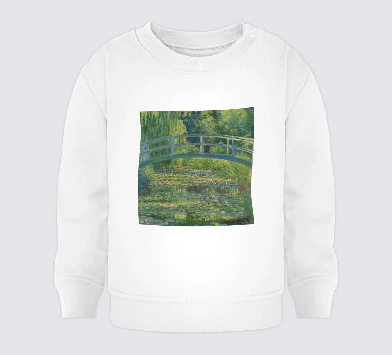 Claude Monet il ponte giapponese felpa neonato da 50 masterpieces