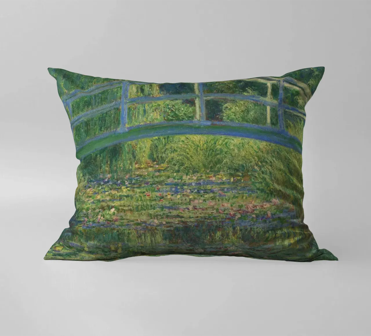 Claude Monet die japanische Brücke Kissen von 50 masterpieces