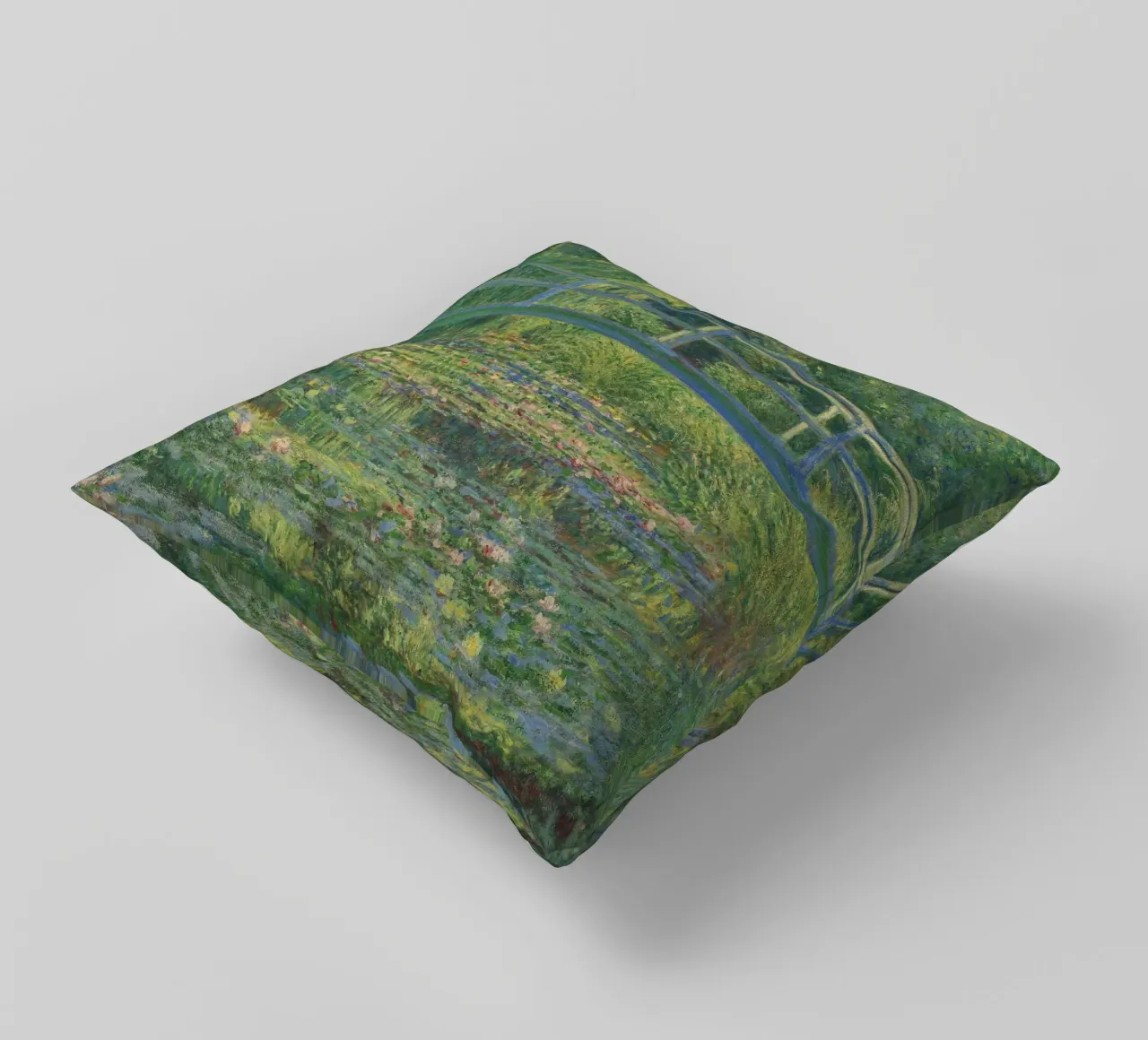 Claude Monet die japanische Brücke Kissen von 50 masterpieces