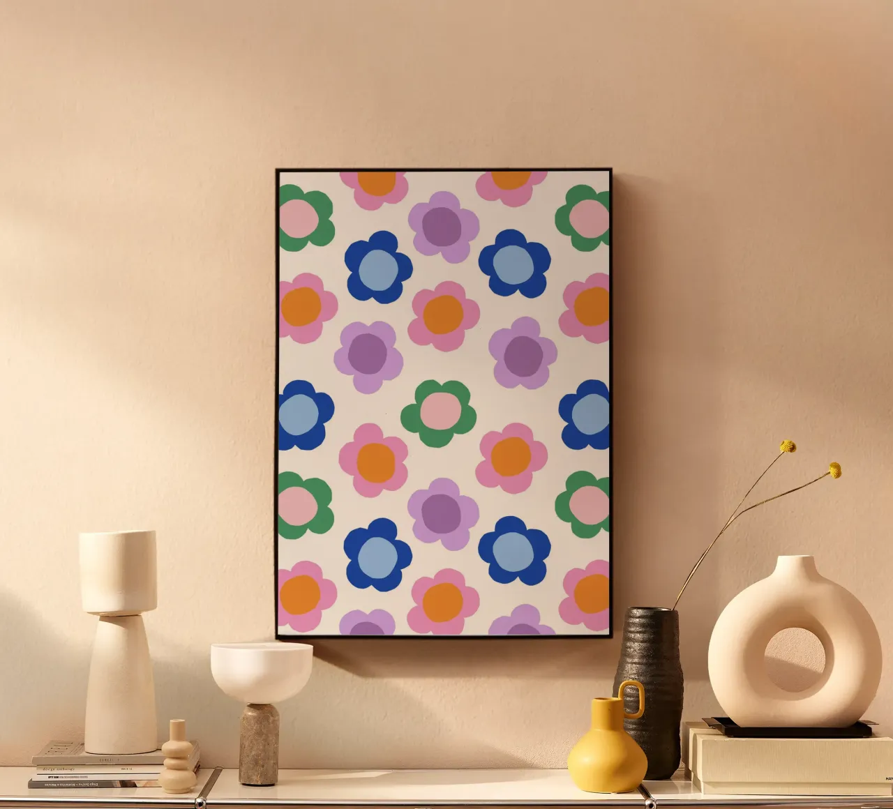 Frühlingsblumen acryl van Lisa Jasmin Bauer