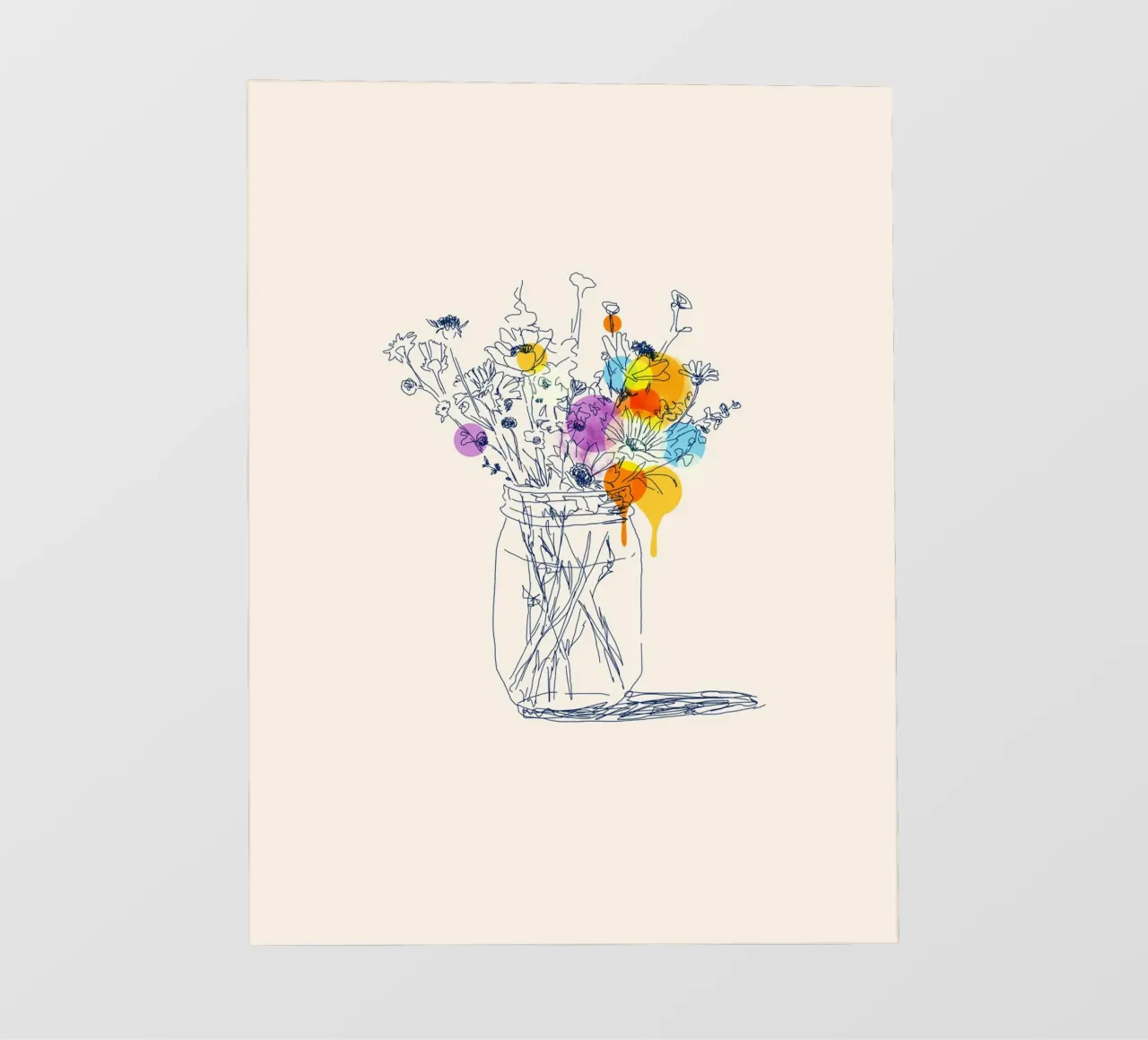 Flowers in a Jar pellicola backlit da Indigo Rain