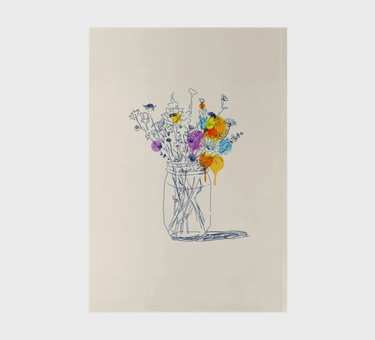 Flowers in a Jar notebook by Indigo Rain