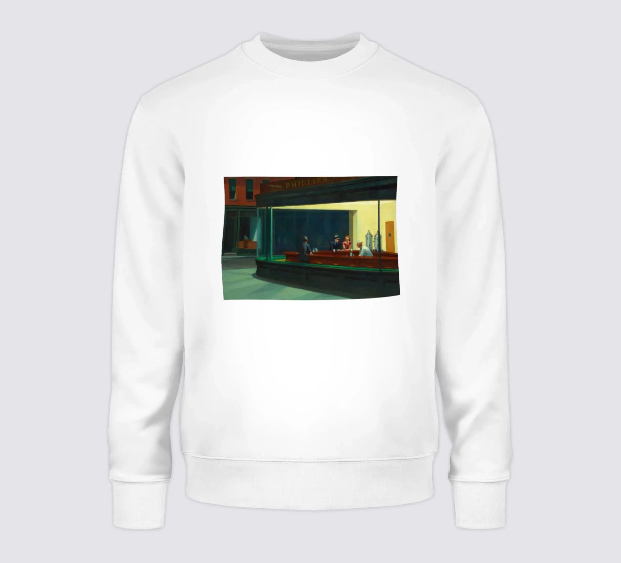I NIGHTHAWKS di Edward Hopper felpa da 50 masterpieces