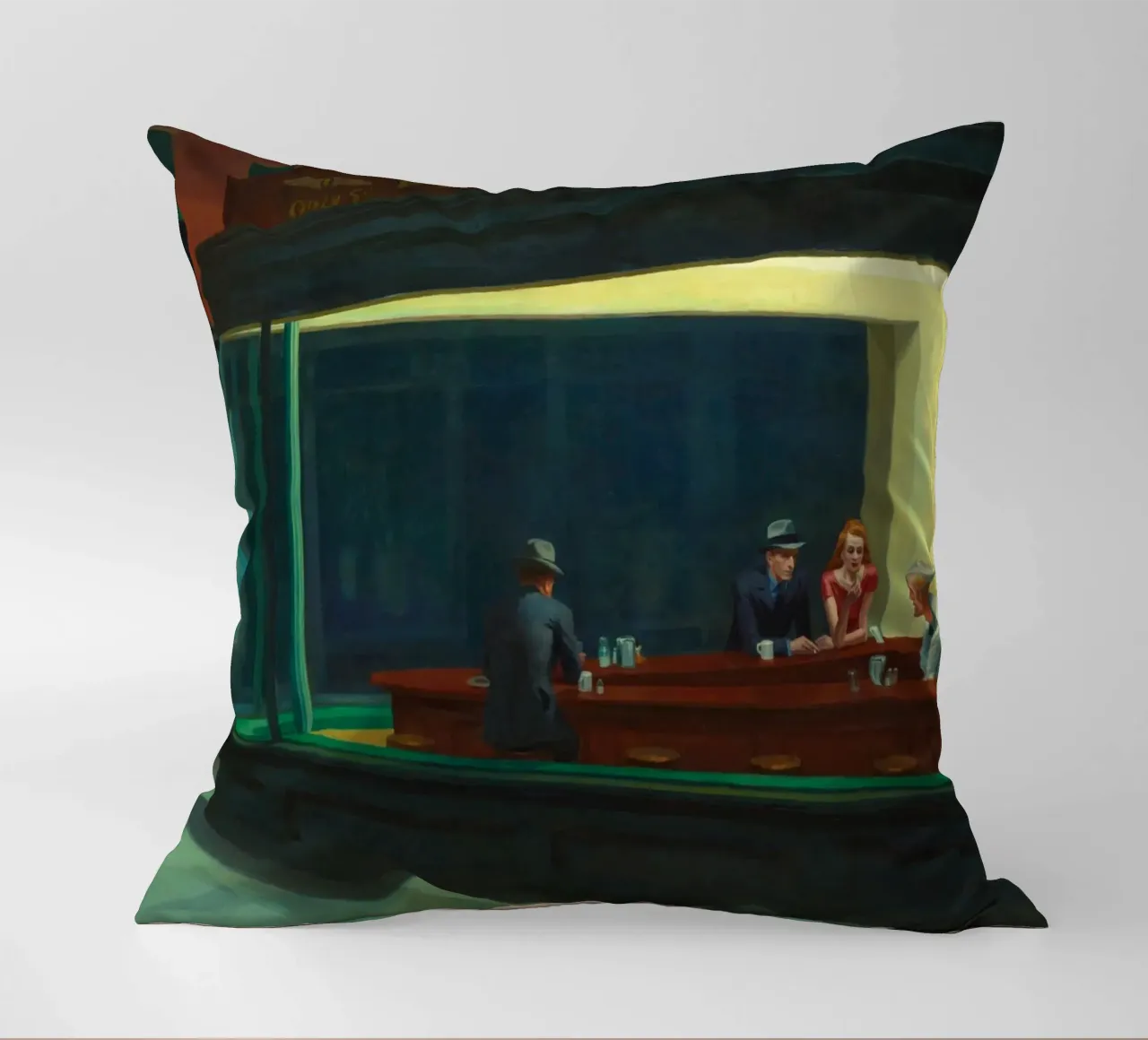 I NIGHTHAWKS di Edward Hopper cuscino da 50 masterpieces