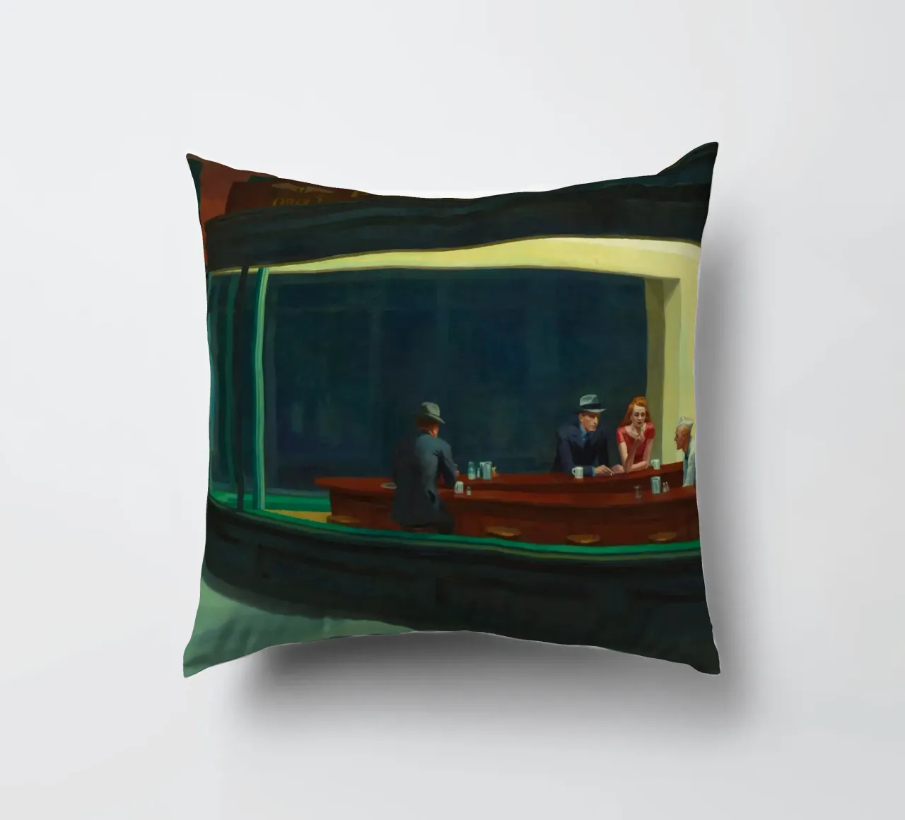 I NIGHTHAWKS di Edward Hopper cuscino da 50 masterpieces