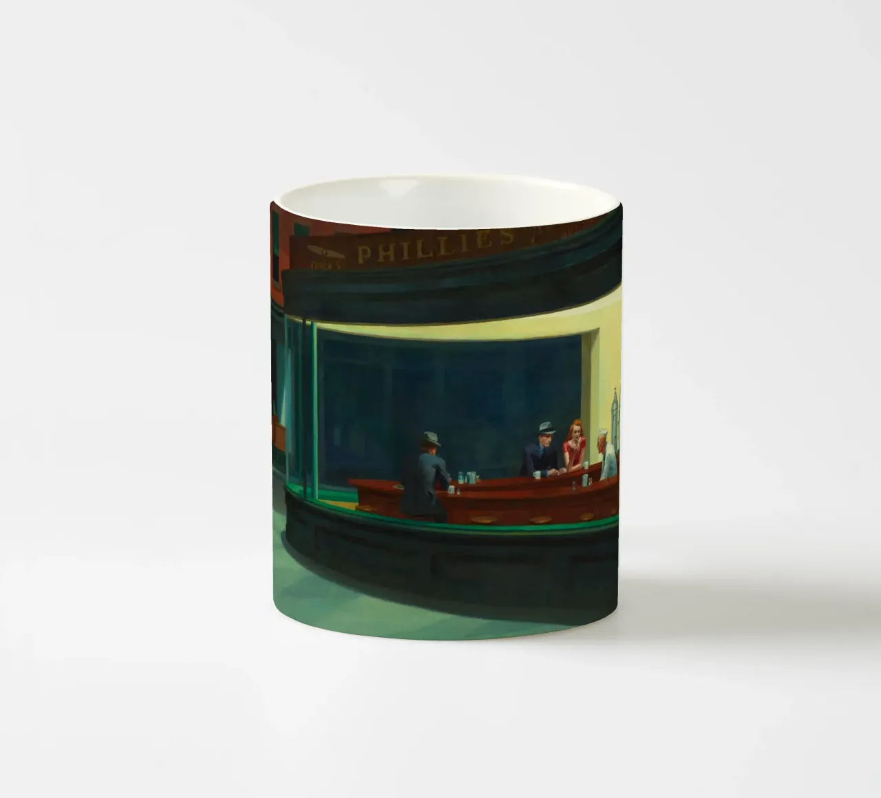 NIGHTHAWKS de Edward Hopper taza de cerámica de 50 masterpieces